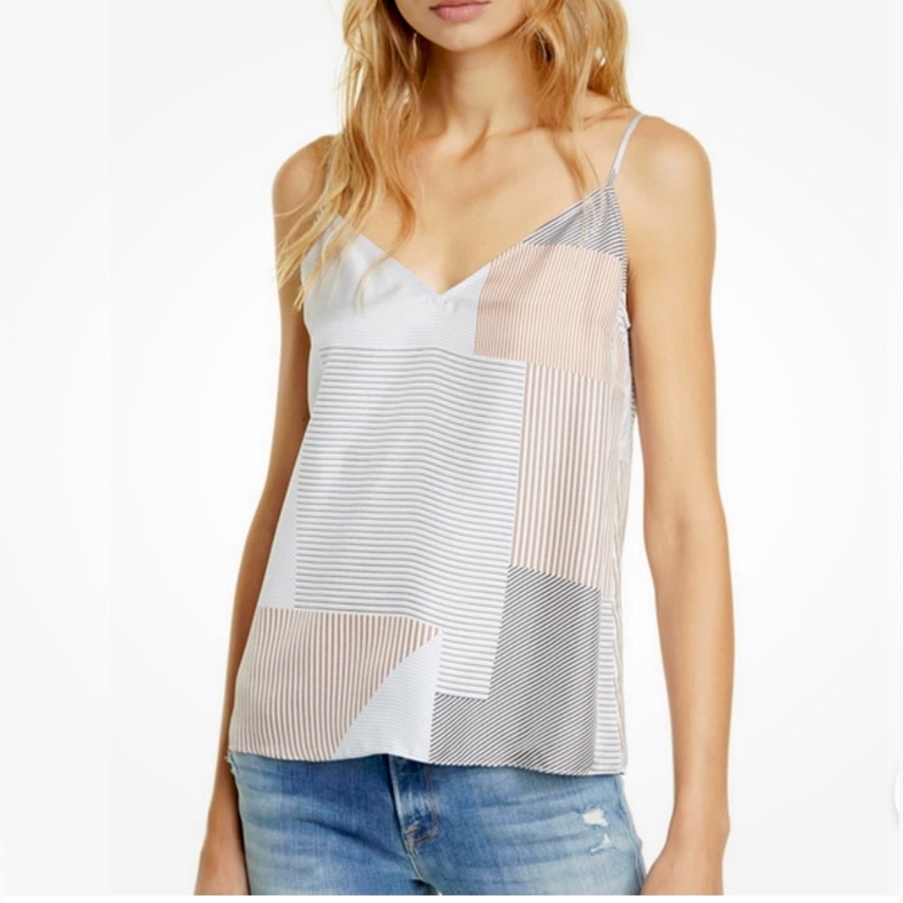 FRAME Classic Printed Silk Camisole Powder Multi size M